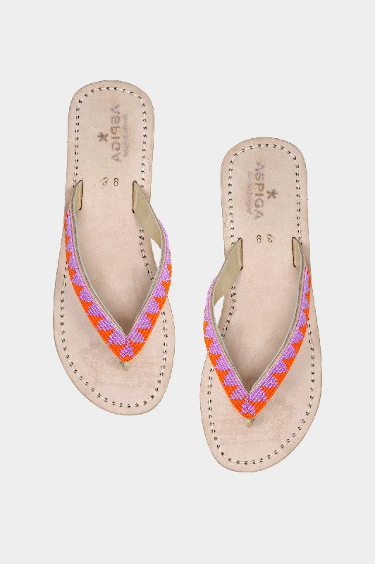 Ziggy Sandals | Orange/Pink