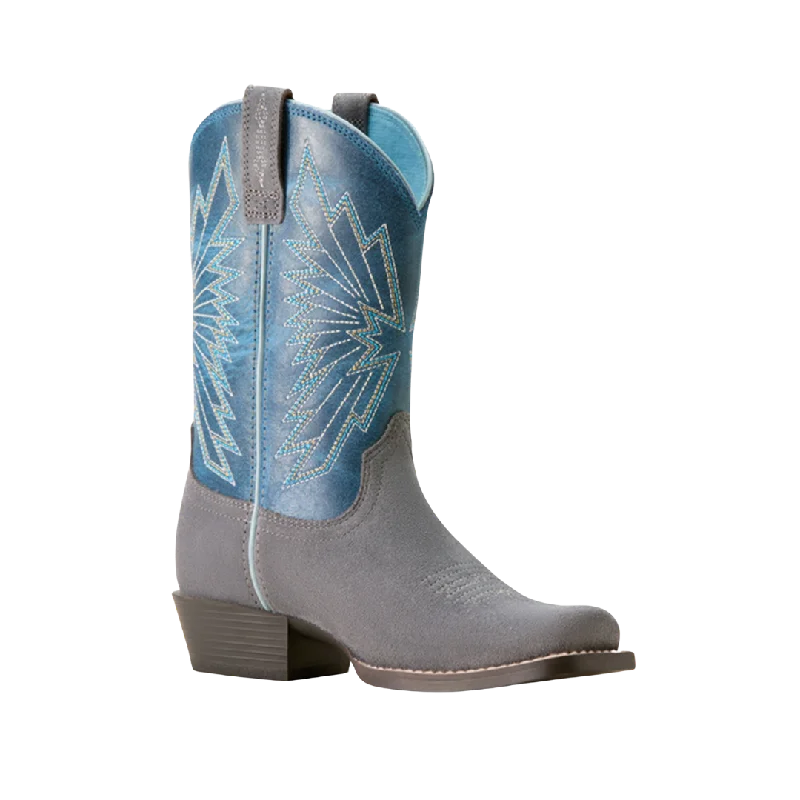 Ariat Kid's Decatur Suede Blue Boots