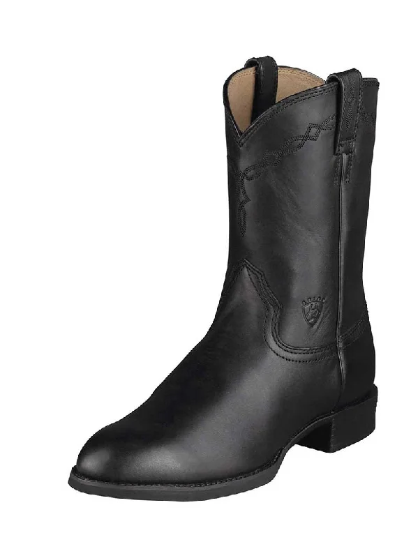 Ariat 10002280 Mens Heritage Roper Western Boot Black