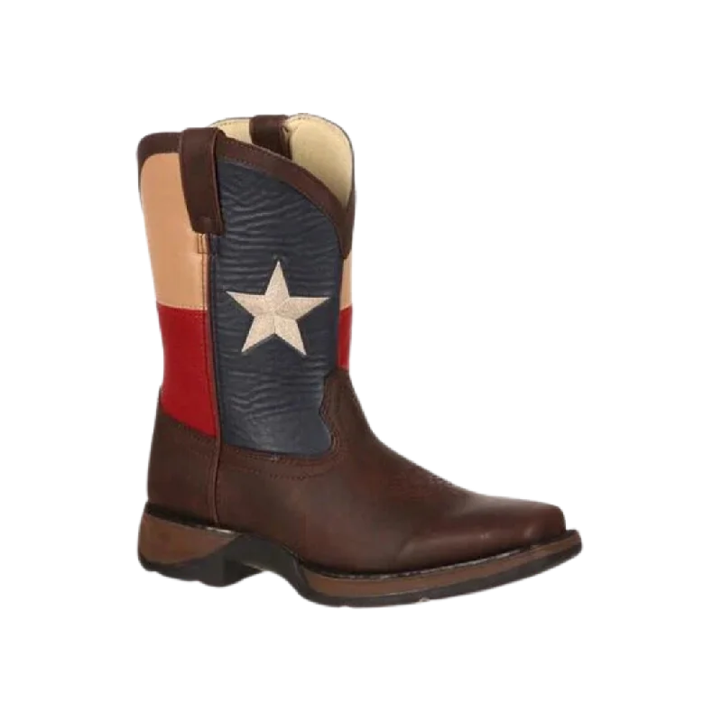 Rocky Lil' Durango Boy's Texas Flag Western Boot