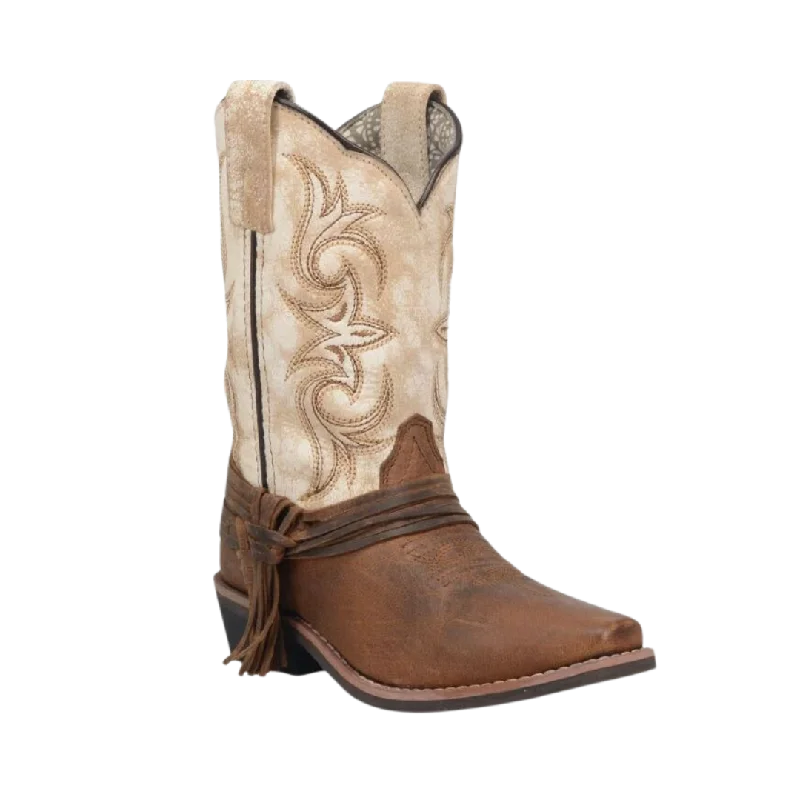 Dan Post Kid's Lil Myra Square Cowgirl Brown Boots