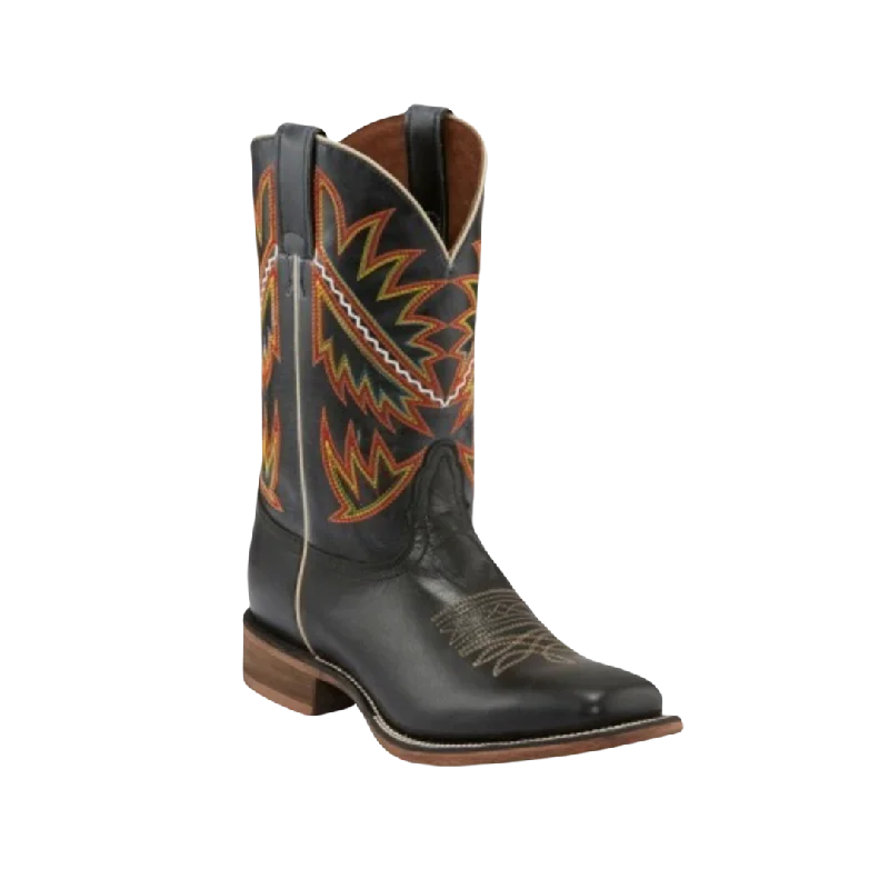 Nocona Men's Deputy Western Square Toe Black Boots