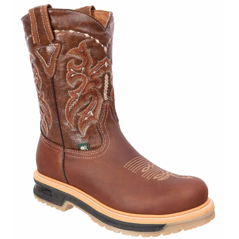 SB6010 Cobre Silver Bull Rodeo Work Boot (WIDE EE LAST-HALF NUMBER LESS RECOMMENDED)