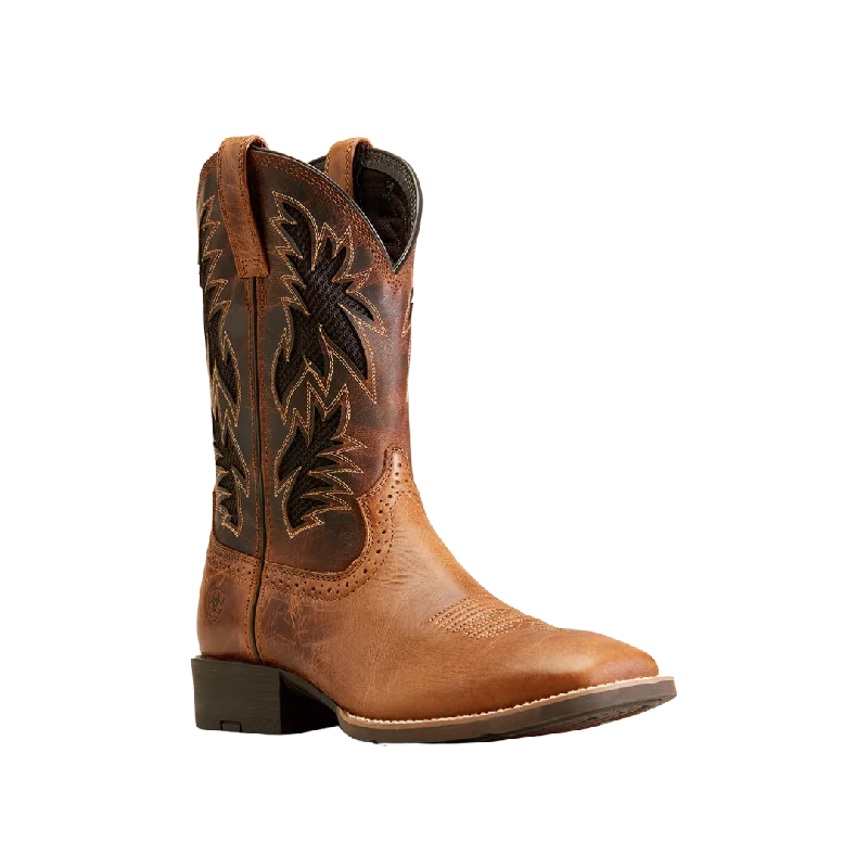 Ariat Men's Sport Cool VentTEK Cowboy Dark Tan Boots