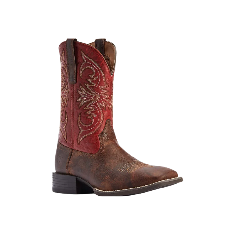 Ariat Men's Sport Pardner Western Matte Rebel Brown Boots