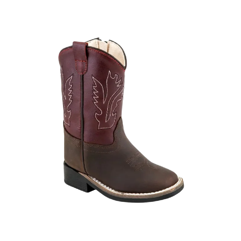 Old West Kid's Western Square Toe Boots