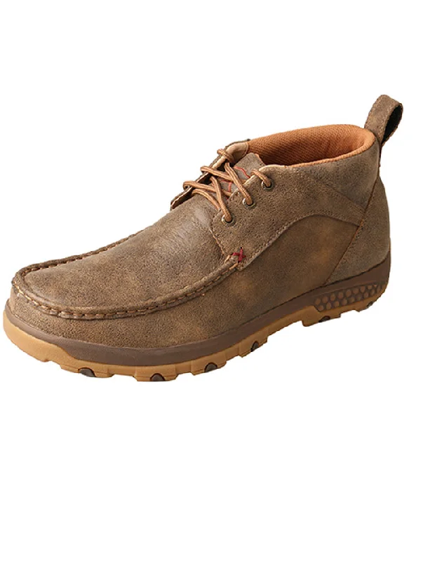 Twisted X MXC0001 Mens Chukka Driving Moc With CellStretch Bomber