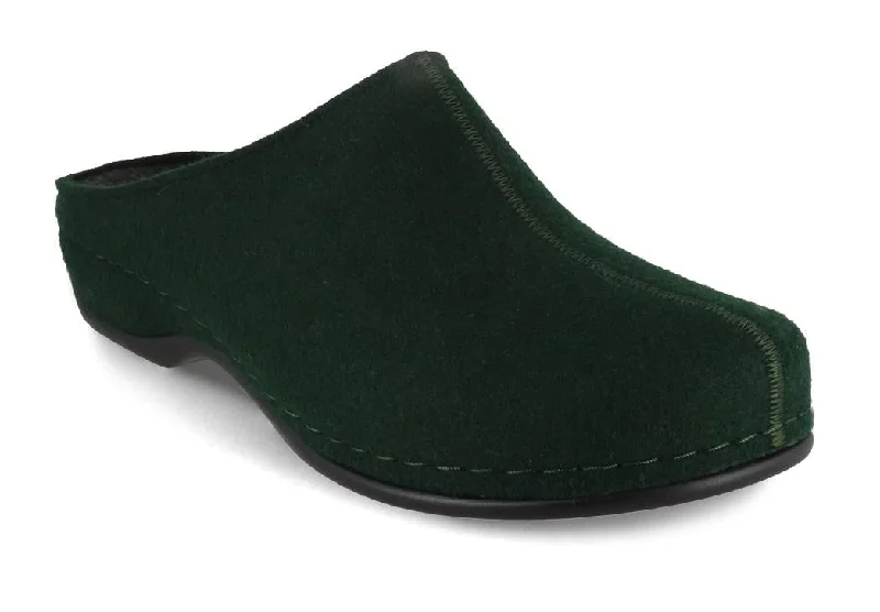 Berkemann BERKOFLEX Women Clogs | 'Florina', forrest green