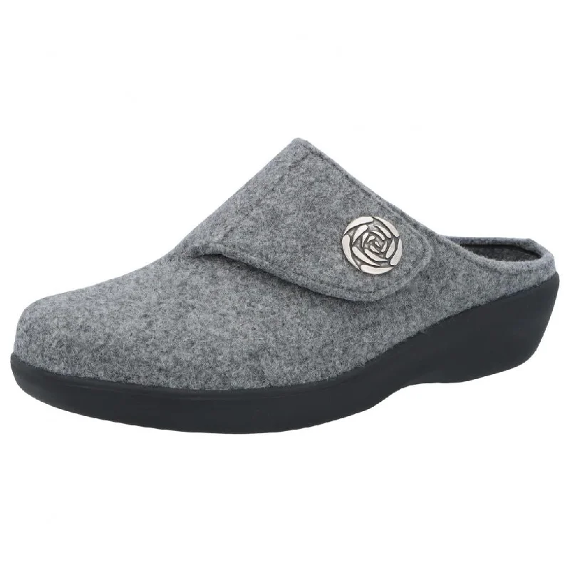 Berkemann BERKOFLEX Women Clogs 'Teresa', light grey