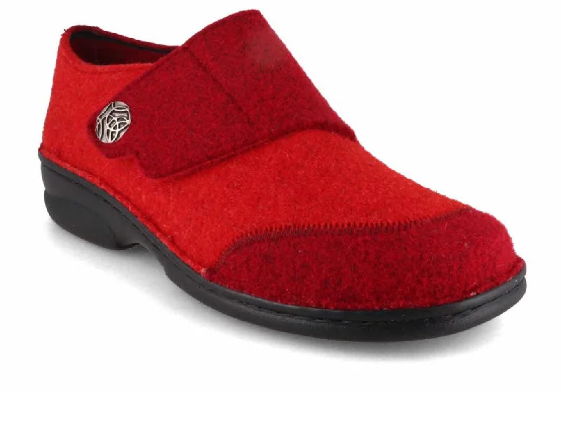 Berkemann BERKOFLEX Women Slippers 'Jarla', red