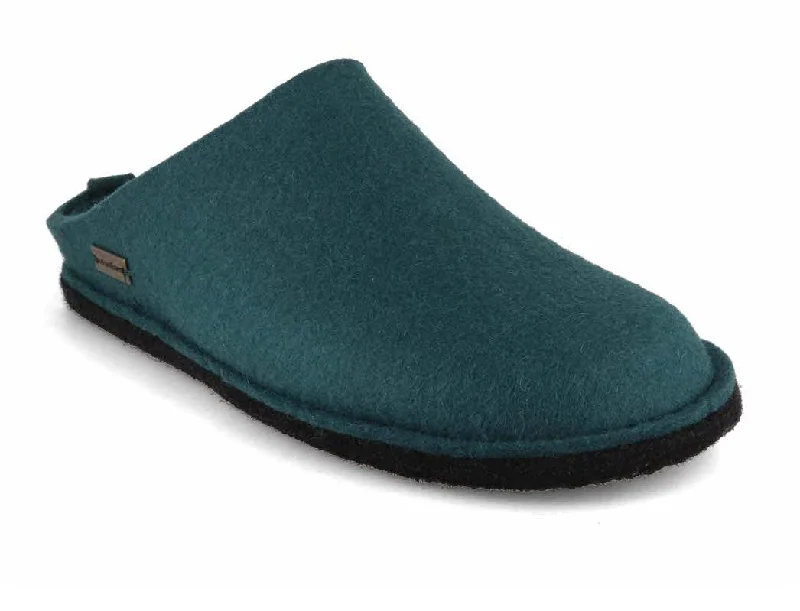 HAFLINGER Men Women Slippers 'Flair Soft', pine green