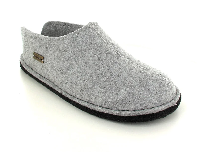 HAFLINGER Slipper | Flair Smily, Stone Gray