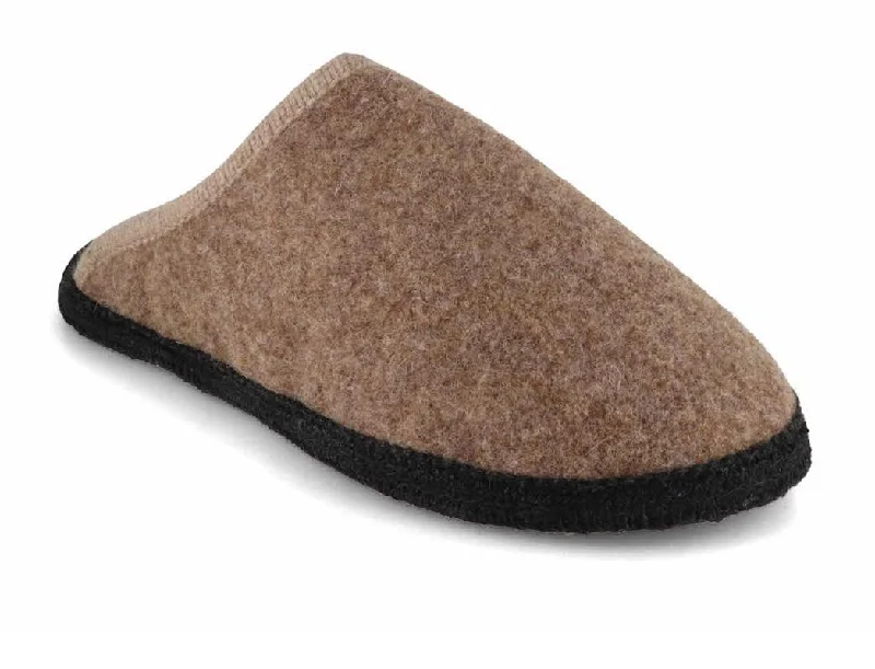 LÖWENWEISS Men Women Slippers 'Joy', hazelnut