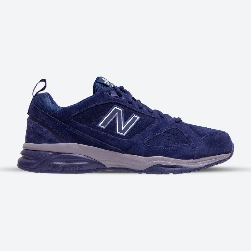 Mens New Balance Wide Fit MX624NV4 Navy Trainers - By Wide fit shoes ABZORB