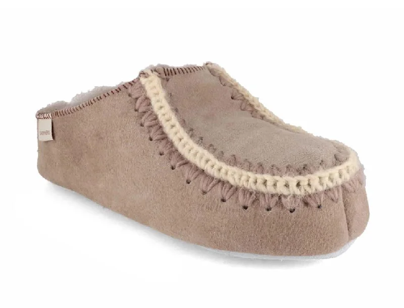 SHEPHERD Women Slippers 'Beatrice', stone