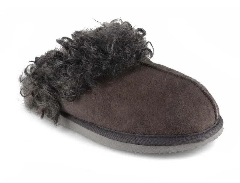 SHEPHERD Women Slippers 'Tuva’, asphalt