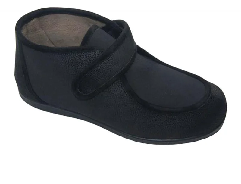 Varomed vital Men´s Velcro Slippers 'Maxi', black